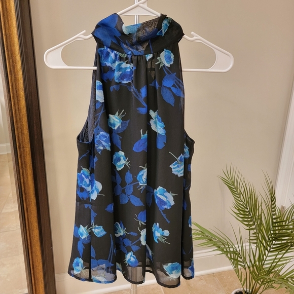 Pink Tartan Silk Halter Tie Blouse - Picture 1 of 6